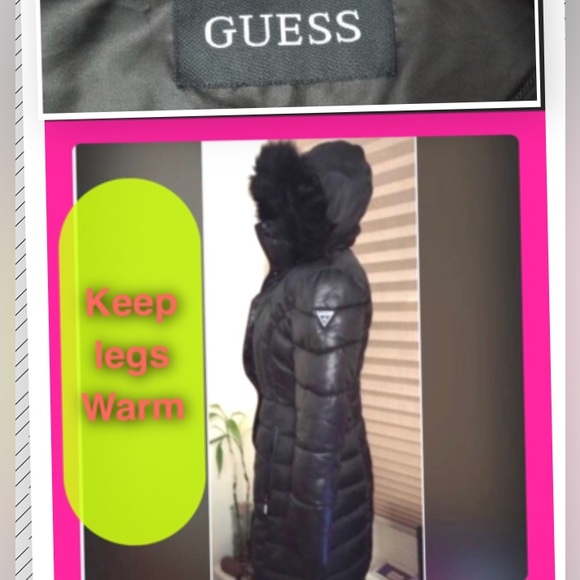SHOP EARLY π Guess TP Winter Coat with Removable Hood and Soft Fur - Picture 2 of 11